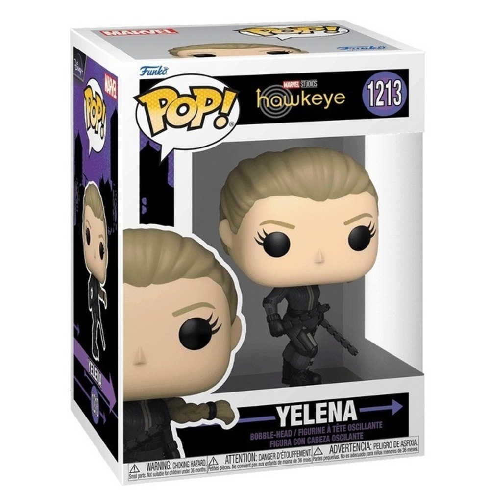 Funko Pop Marvel Hawkeye Yelena Belova Vinyl Bobblehead 1213 Figure Damaged Box